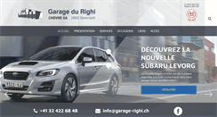 Desktop Screenshot of garage-righi.ch