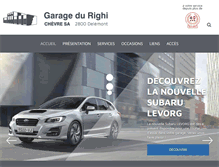 Tablet Screenshot of garage-righi.ch